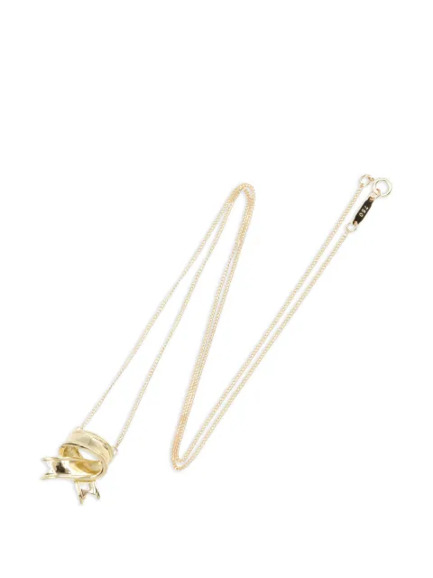 Tiffany & Co. Pre-Owned ribbon-cross necklace Gold 1051297