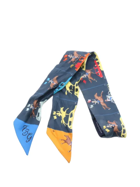 Hermès Pre-Owned 2000s Parade scarf Blue 1047610
