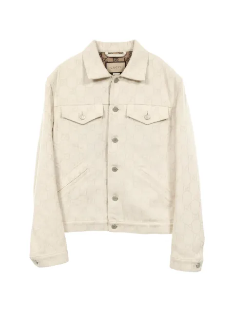 Gucci Pre-Owned 2000s GG jacquard jacket Neutrals 1050845
