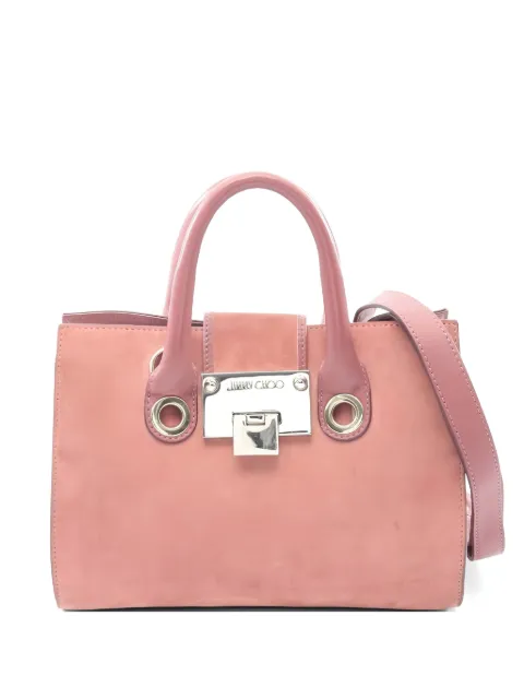 Jimmy Choo Pre-Owned 2000s 2-Way suede leather handbag Pink 1051150