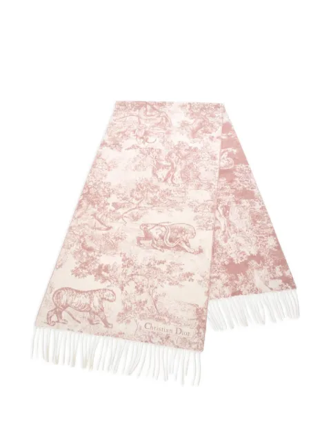 Christian Dior Pre-Owned 2010s Toile de Jouy Sauvage scarf Neutrals 1047218