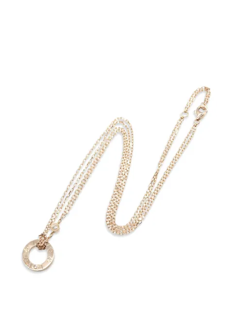 Cartier Love Circle sapphire and diamond necklace Pink 1051410