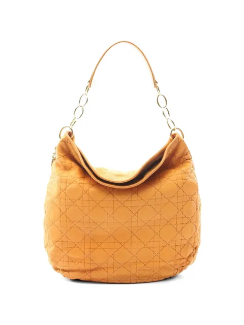 Christian Dior Pre-Owned 2000s Cannage shoulder bag Orange 1051169