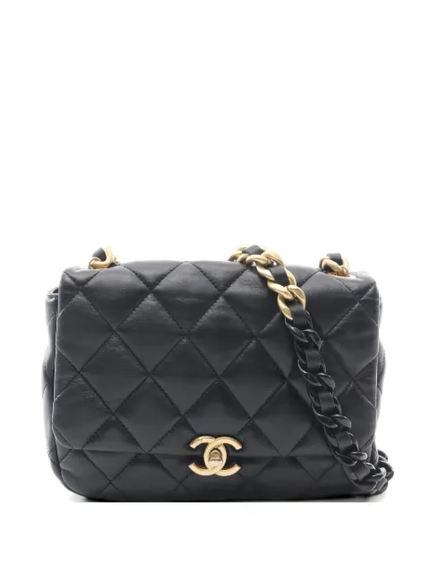 CHANEL Pre-Owned 2021 matelasse chain shoulder bag Black 1051735A04TUJ5E