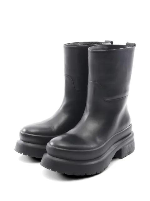 Valentino Garavani Pre-Owned 2010s leather stud boots Black 1046283