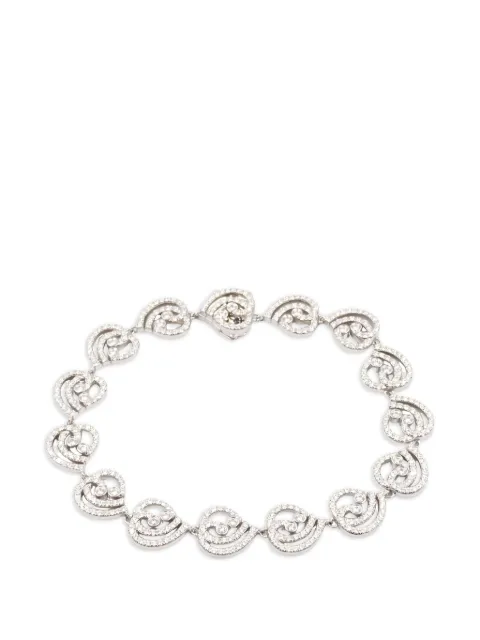 Tiffany & Co. Pre-Owned 2010s heart diamond bracelet Silver 1051294