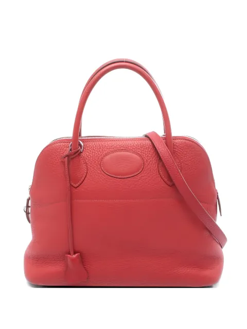 Hermès Pre-Owned 2012 31 Bolide rouge garance taurillon clemence tote bag Red 1051008PINSQUARE