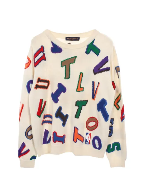 Louis Vuitton Pre-Owned x NBA 2010s crew-neck sweater Neutrals 1050403