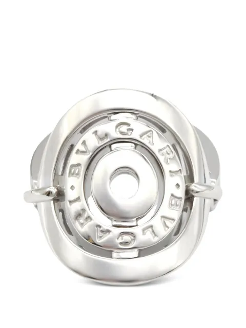 Bvlgari Pre-Owned 2010s Astrale Cerchi engraved ring Silver 1050095