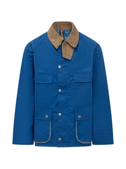 Barbour x Paul Smith corduroy-collar pocket jacket Blue MCA1126BL51