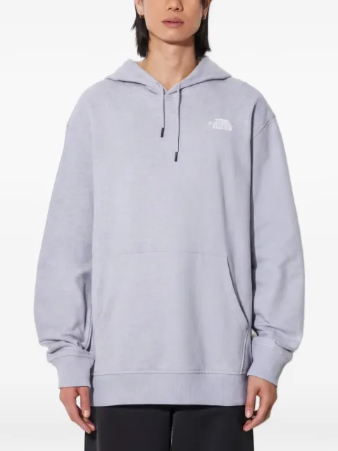 The North Face Essential logo-print cotton hoodie Grey NF0A7ZJ9DYX1