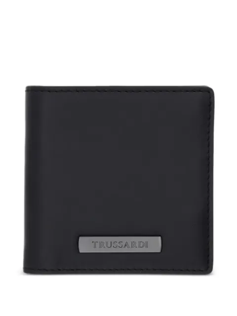 Trussardi logo-plaque bi-fold wallet Black I074E000125N