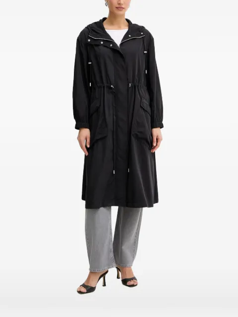 Trussardi drawstring-waist parka coat Black R121A000741N