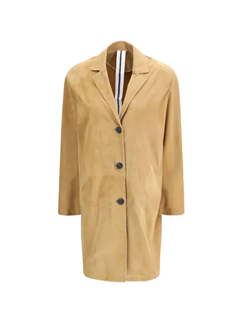 S.W.O.R.D 6.6.44 button suede coat Brown SE268205SUE