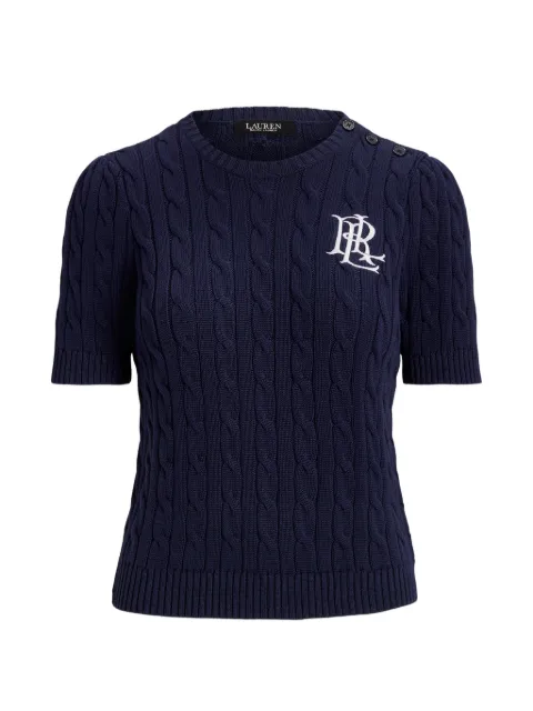 Lauren Ralph Lauren cable-knit top Blue 200888721001