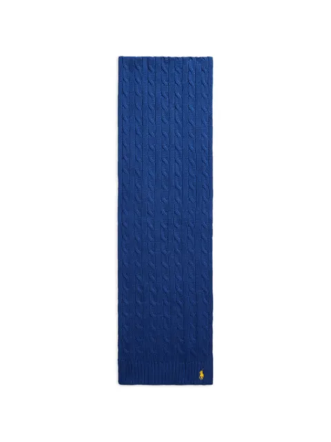 Polo Ralph Lauren cable-knit scarf Blue 455962092001
