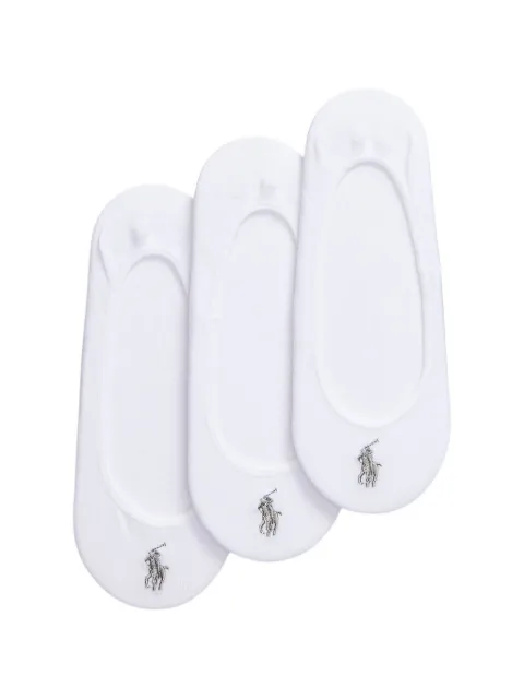 Polo Ralph Lauren embroidered socks (set of three) White 455907887001