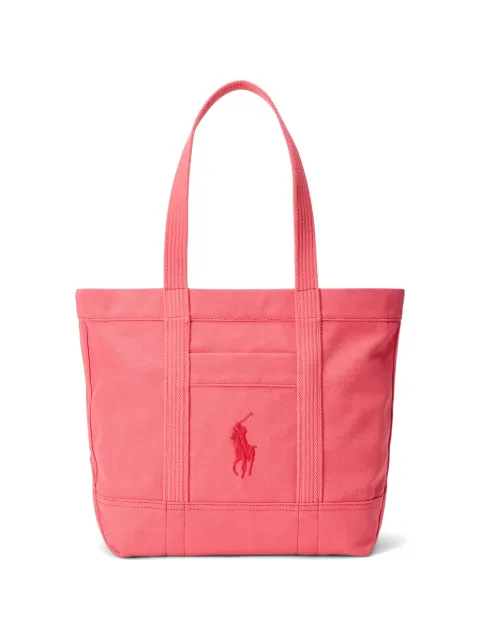 Polo Ralph Lauren embroidered-logo tote bag Pink 428888360011