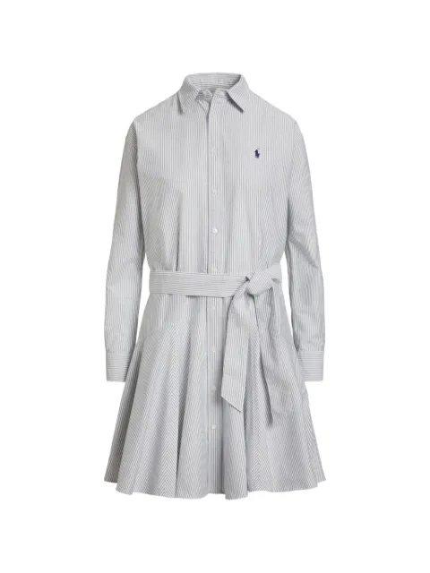 Polo Ralph Lauren stripe tie-waist midi dress White 211969196001