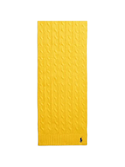 Polo Ralph Lauren cable-knit scarf Yellow 455962092003