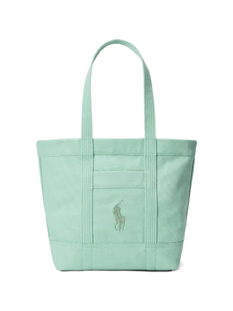 Polo Ralph Lauren embroidered tote bag Green 428888360013