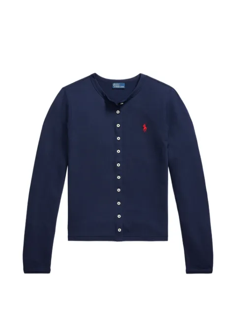 Polo Ralph Lauren logo-embroidered cardigan Blue 211967384001