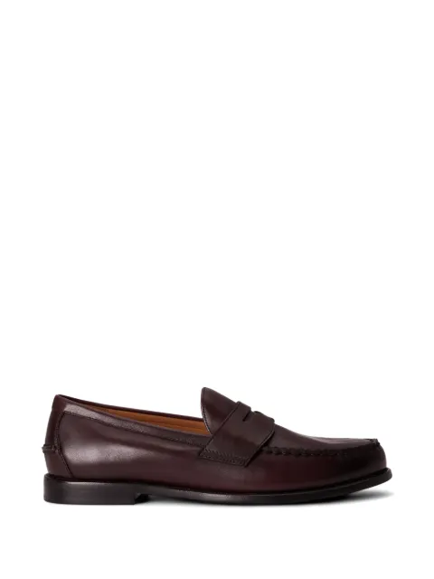 Polo Ralph Lauren Alston burnished-leather penny loafers Brown 803978015002