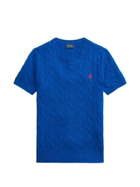 Polo Ralph Lauren cable knit short sleeve T-shirt Blue 211957746006