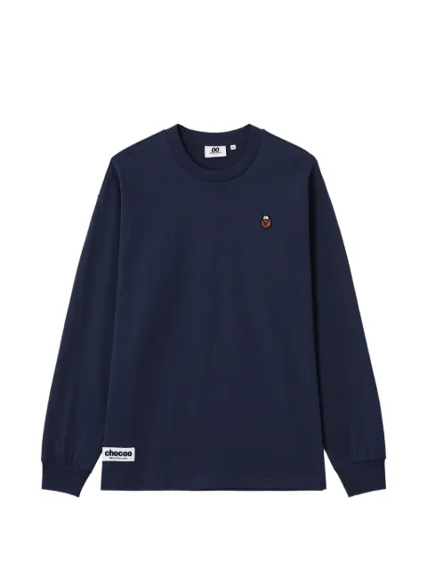 CHOCOOLATE long-sleeved crew-neck T-shirt Blue B1XLTM00772X