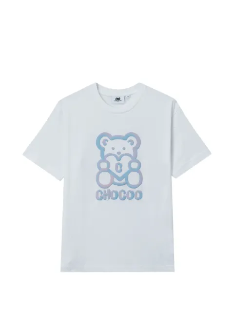 CHOCOOLATE bear-print T-shirt White B1XTEW01121X
