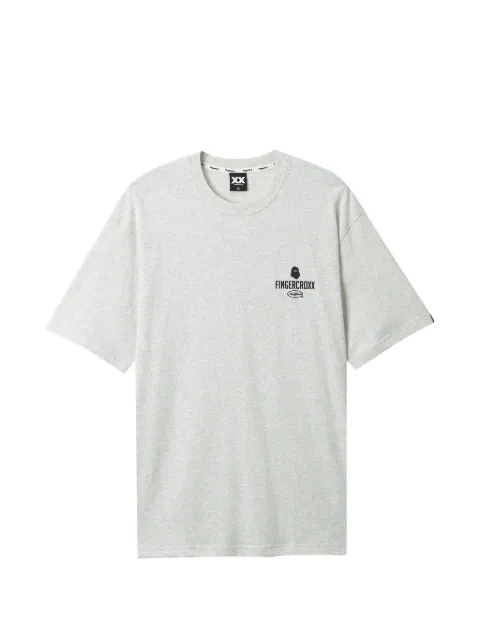FINGERCROXX logo-print T-shirt Grey FFXTEM01319X