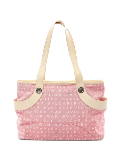 Bvlgari Pre-Owned 2000s Logo Mania tote bag Pink 1051352