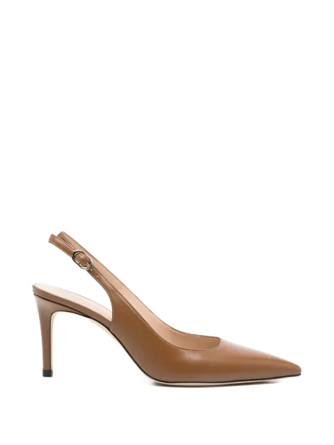 Stuart Weitzman Stuart Power slingback leather pumps Brown SK668098