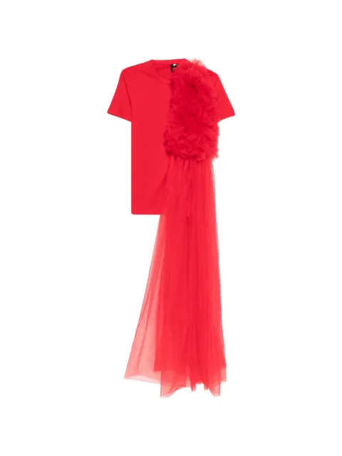 Alchemy tulle ruffled T-shirt Red LIA745