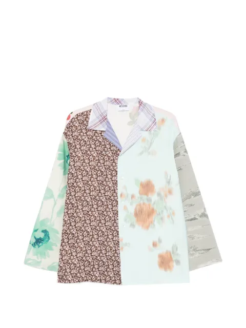 Moschino floral patchwork shirt Brown A02220458