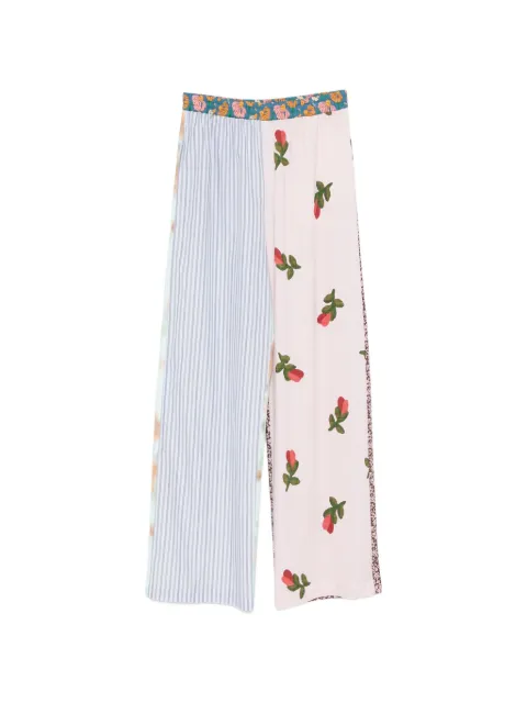 Moschino floral-print palazzo pants Pink A03390458