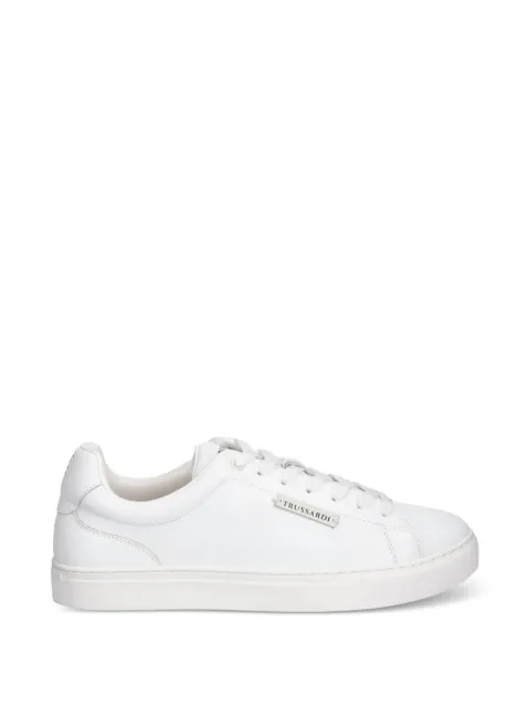 Trussardi logo-patch sneakers White N029S001055N