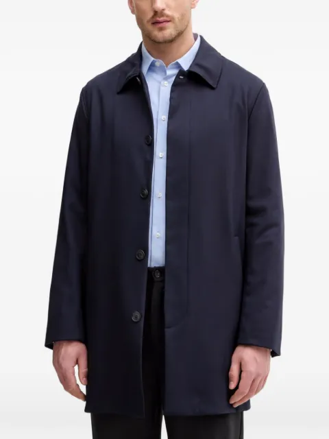 Trussardi Two-tone wool-blend car coat Blue 0001M000002N