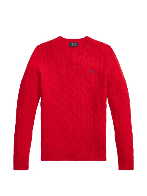 Polo Ralph Lauren cable-knit crewneck sweater Red 211882916012