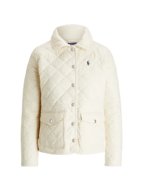 Polo Ralph Lauren quilted logo-embroidered jacket Neutrals 211839410005
