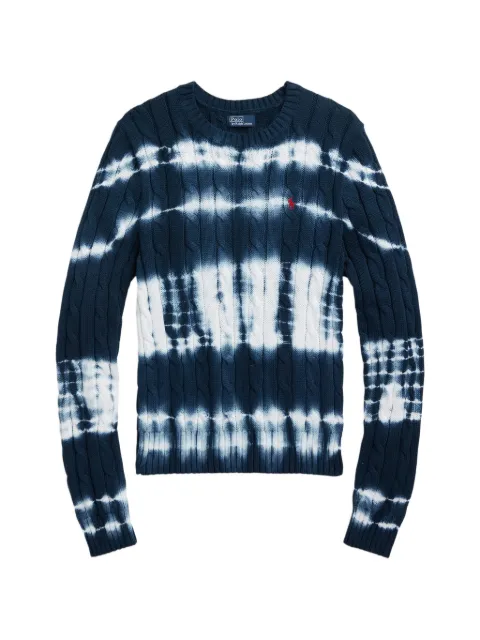 Polo Ralph Lauren cable-knit tie-dye sweater Blue 211975474001