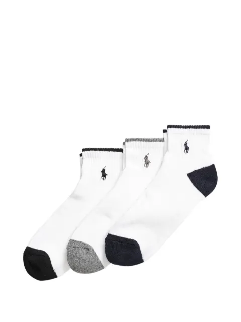 Polo Ralph Lauren logo socks set (set of three) White 449682729001