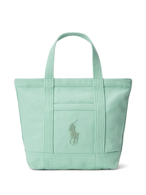 Polo Ralph Lauren embroidered-logo tote bag Green 428946920007