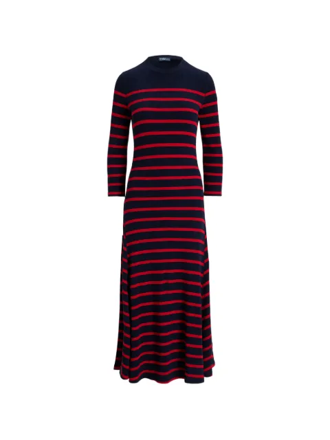 Polo Ralph Lauren striped long-sleeve dress Blue 211A98458001