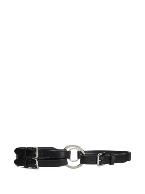 Polo Ralph Lauren double-buckle ring belt Black 412908273003
