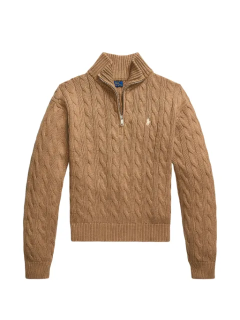 Polo Ralph Lauren cable-knit zip sweater Neutrals 211A89514004