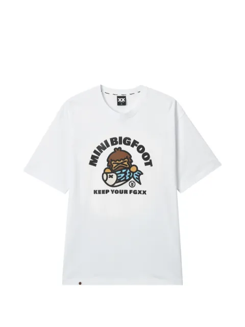 FINGERCROXX crew-neck T-shirt White FFXTEM01345X