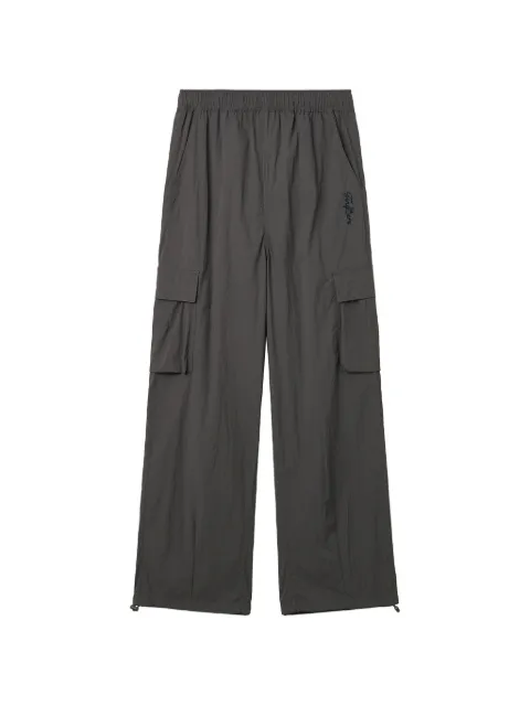FINGERCROXX logo-embroidered cargo trousers Grey FFXPTW01357X