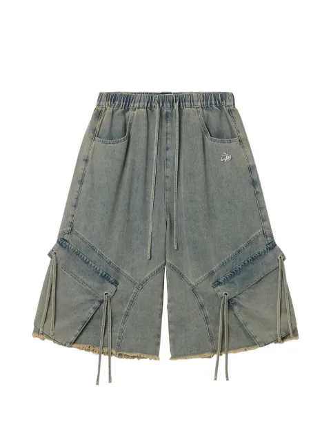izzue drawstring frayed shorts Blue IZXSPW00824X