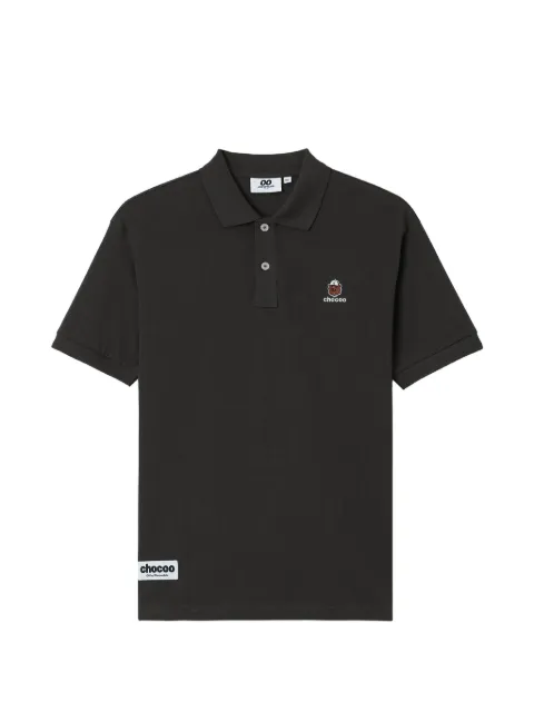 CHOCOOLATE logo-embroidered cotton polo shirt Black B1XPOM00777X